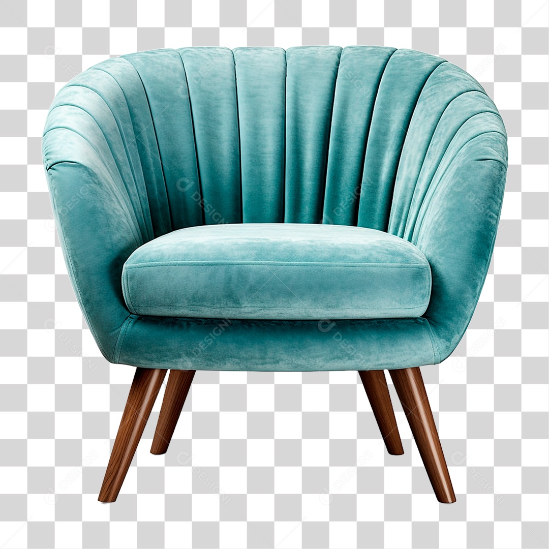 Poltrona de Couro PNG Transparente