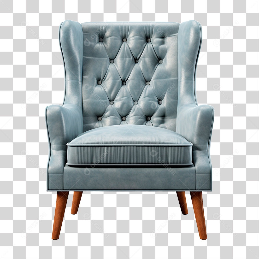 Poltrona de Couro PNG Transparente