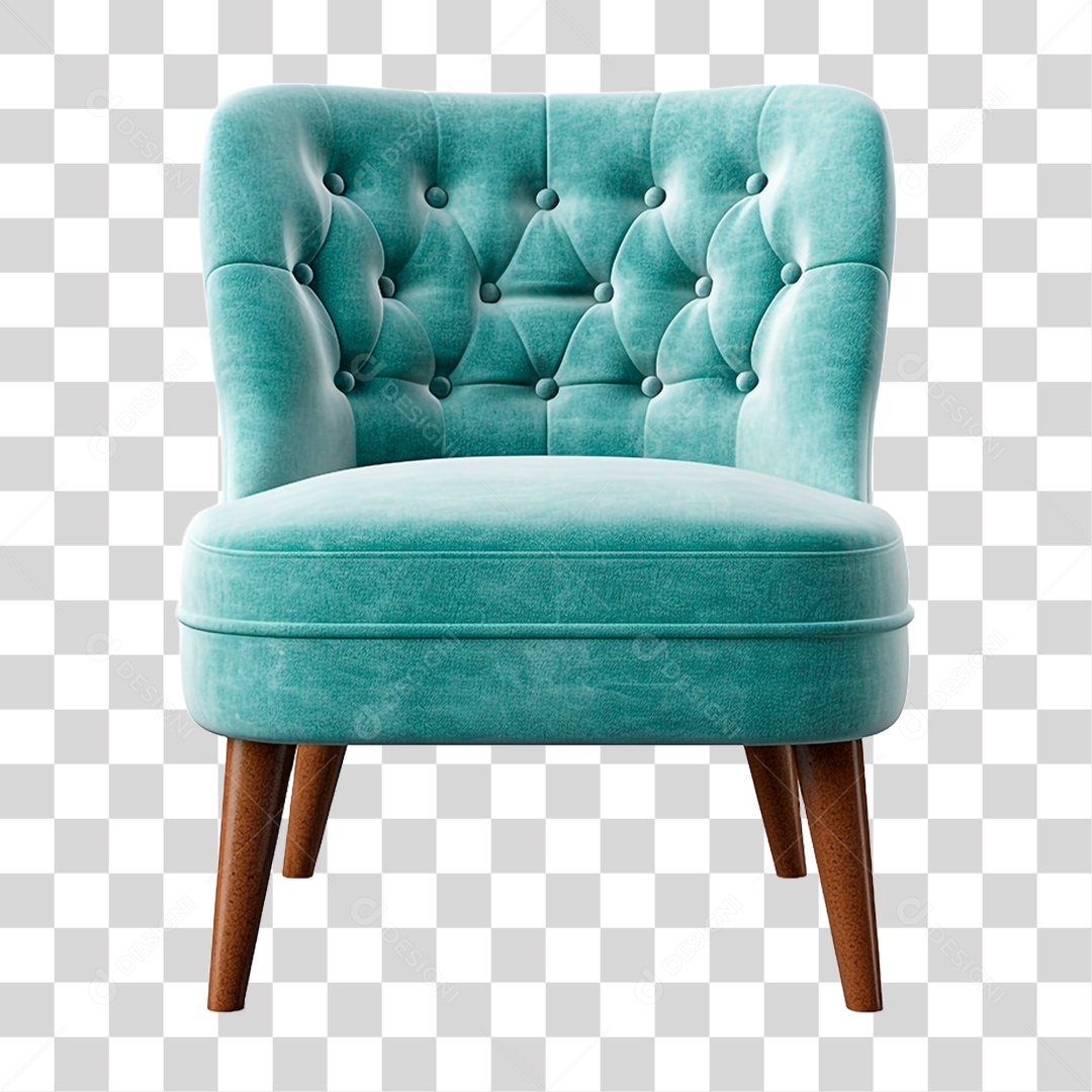 Poltrona de Couro PNG Transparente