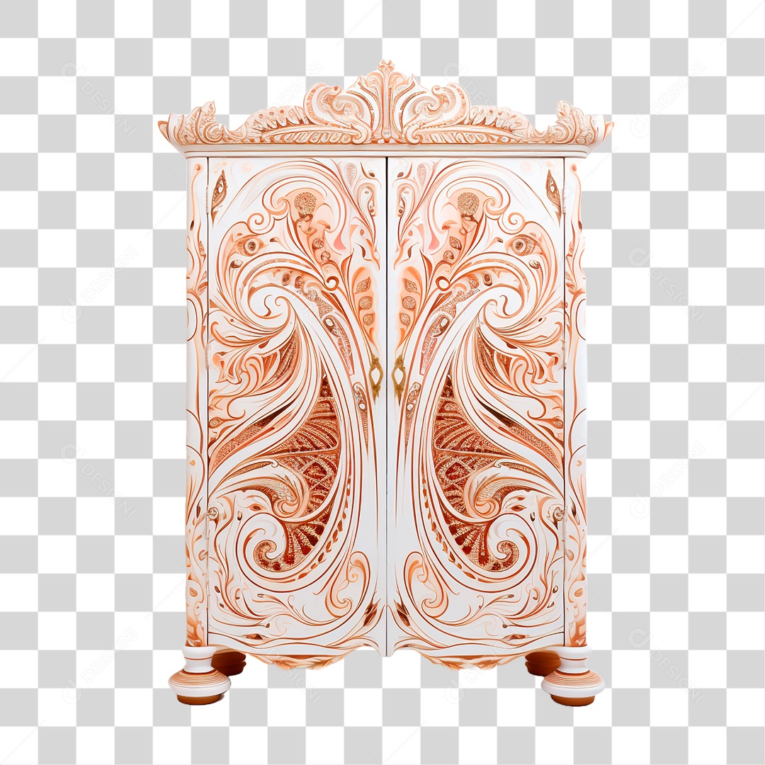 Guarda Roupa de Madeira PNG Transparente