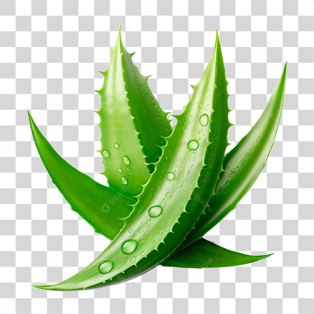 Folhas de Babosa PNG Transparente