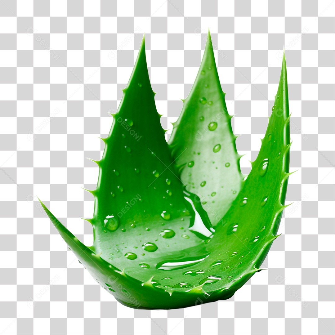 Folhas de Babosa PNG Transparente