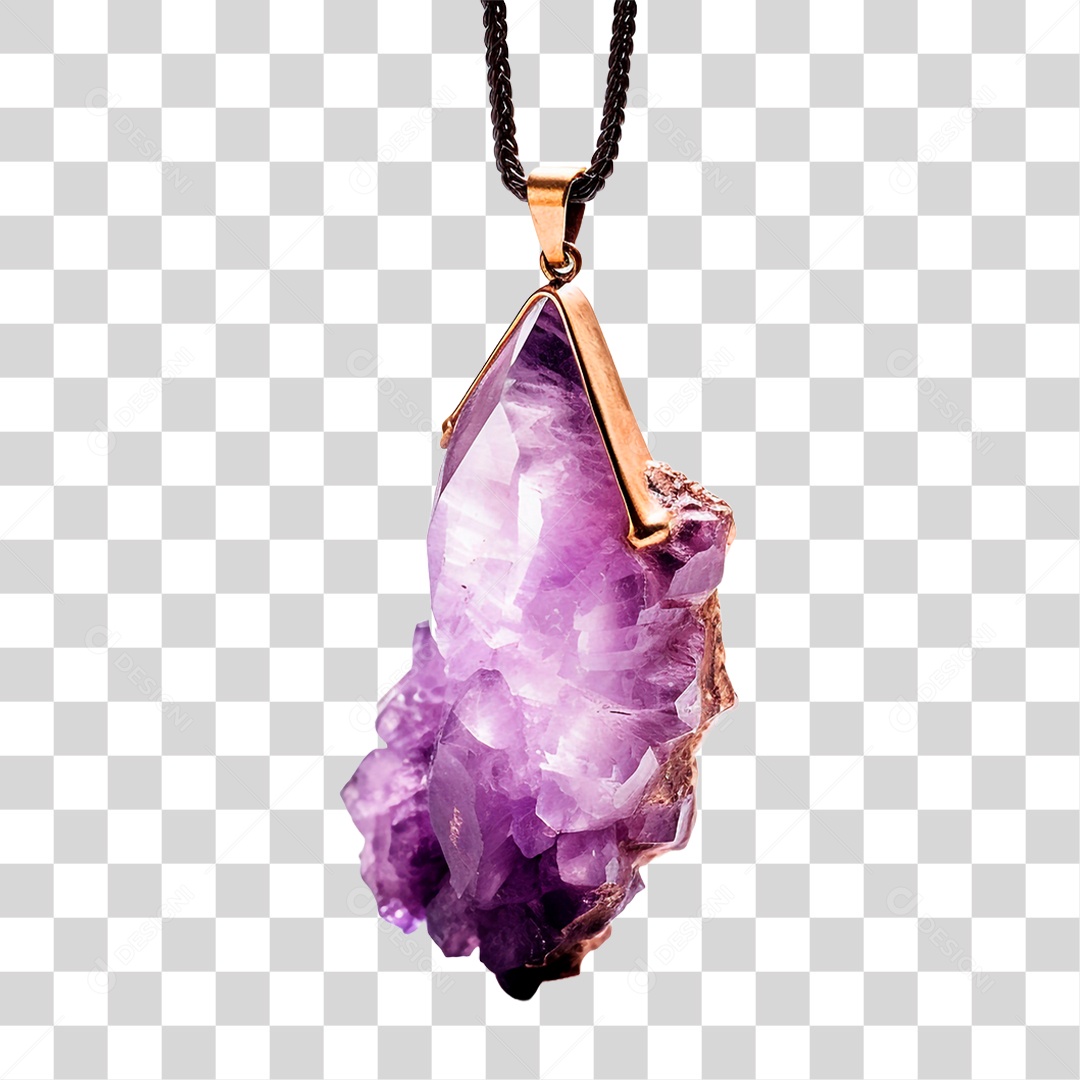 Pingente de Ametista PNG Transparente