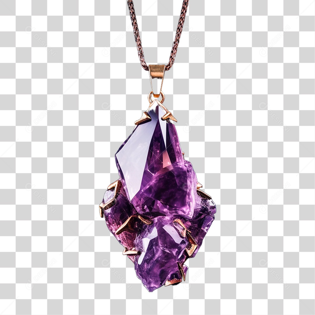 Pingente de Ametista PNG Transparente