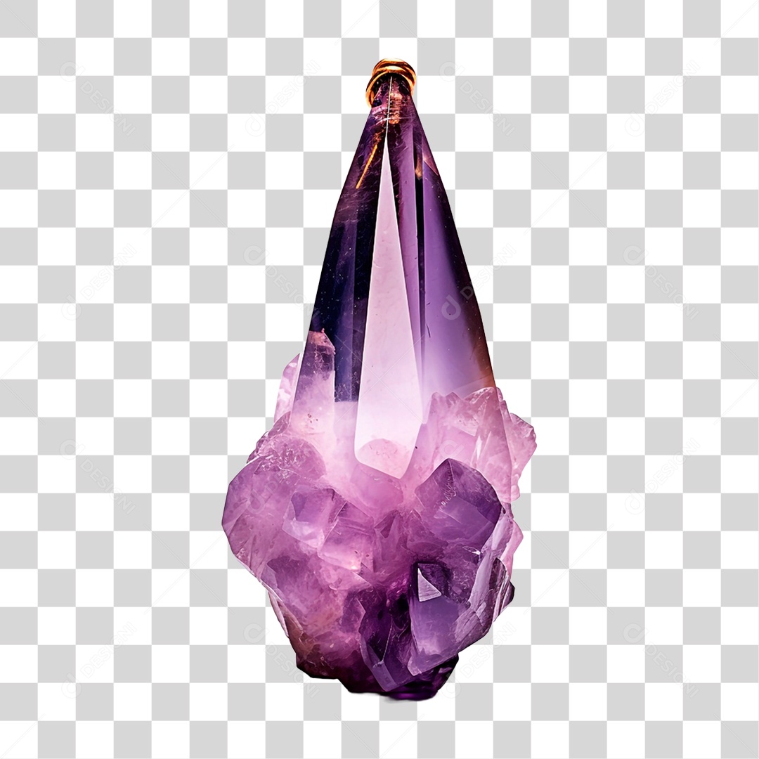 Esmeralda Roxa PNG Transparente