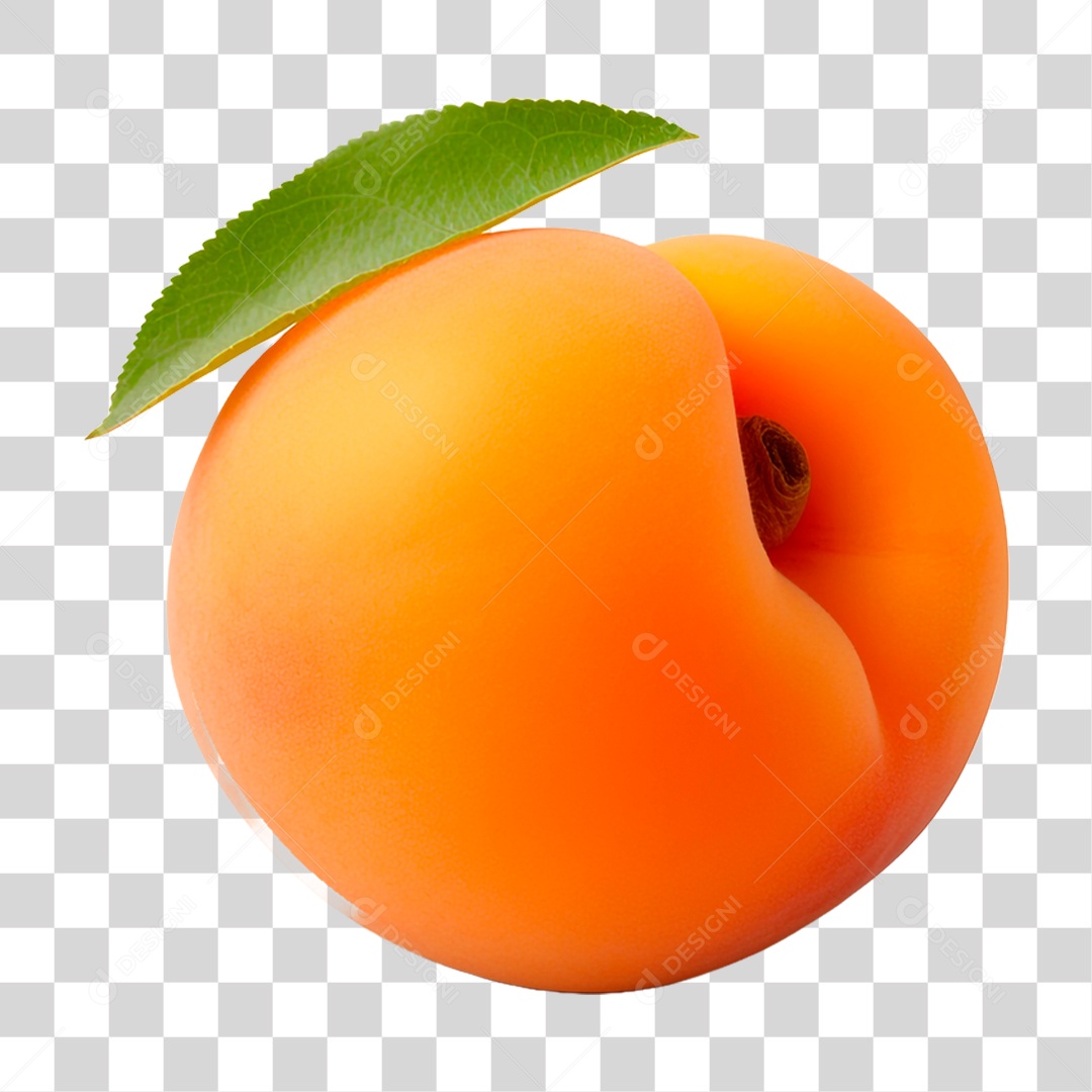 Pêssego Maduro PNG Transparente