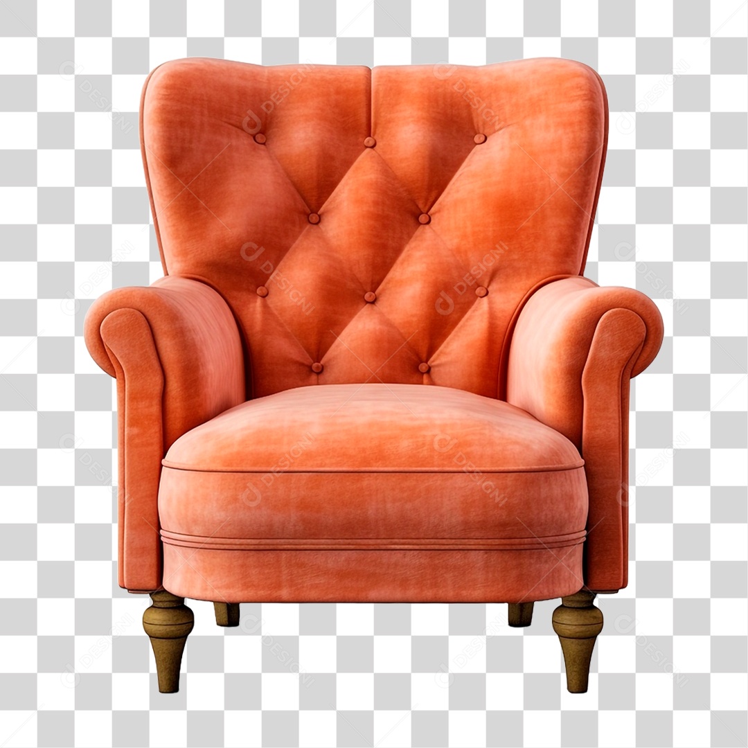 Poltrona de Couro PNG Transparente