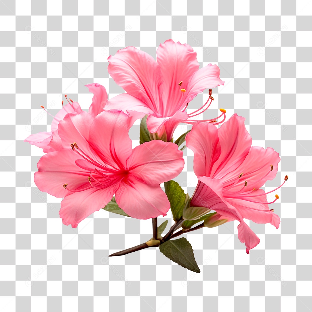 Flores Azaléa PNG Transparente