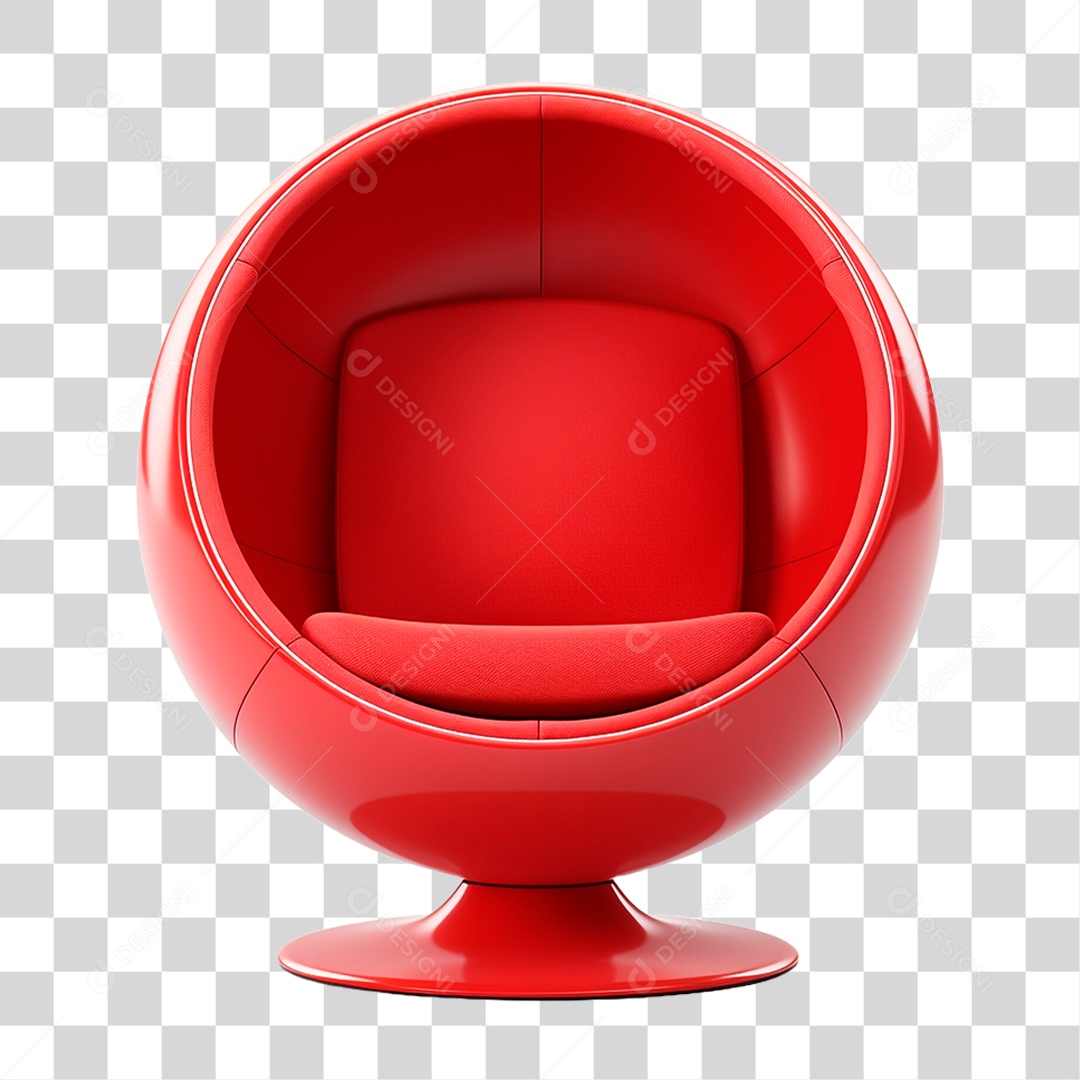 Poltrona em Forma de Bola PNG Transparente