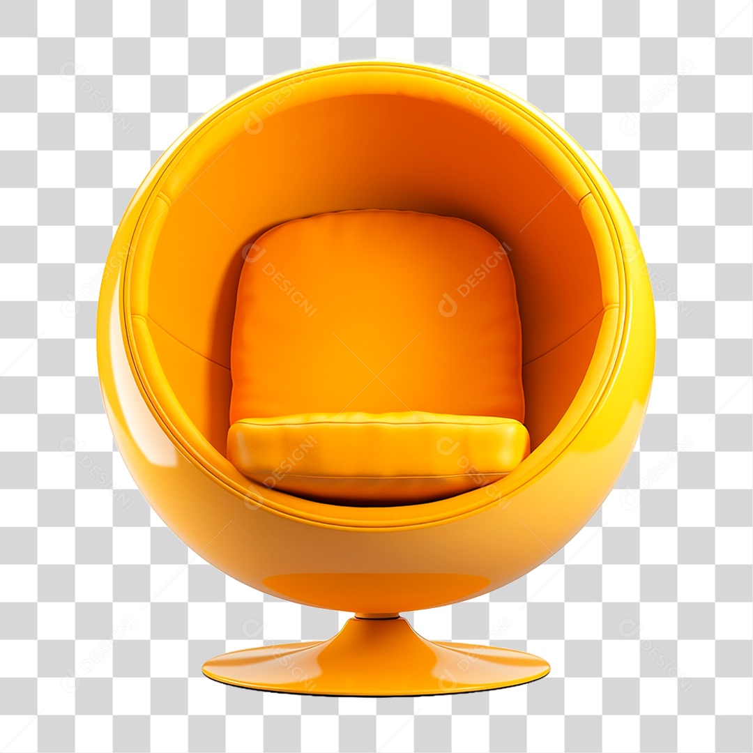 Poltrona em Forma de Bola PNG Transparente