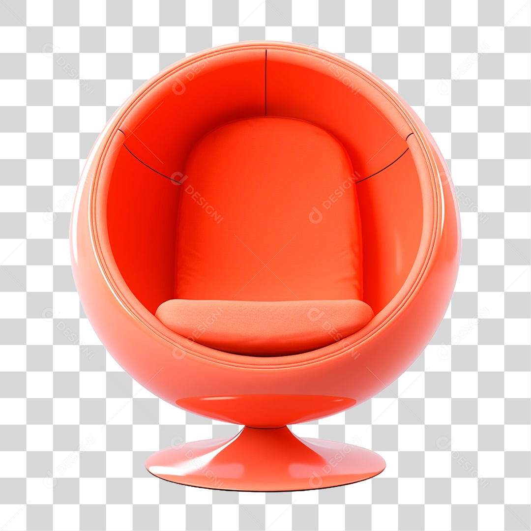 Poltrona em Forma de Bola PNG Transparente