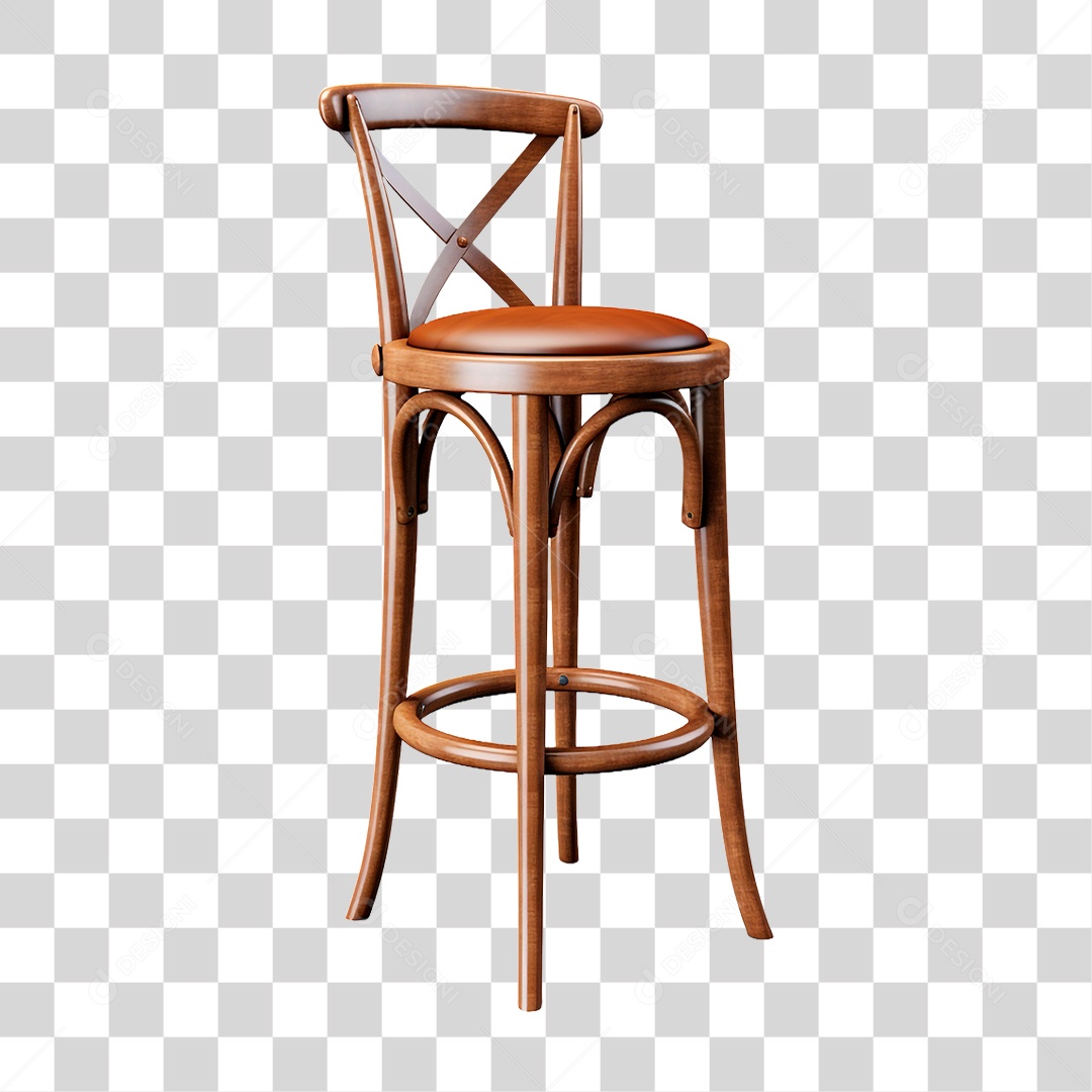 Banqueta Alta PNG Transparente