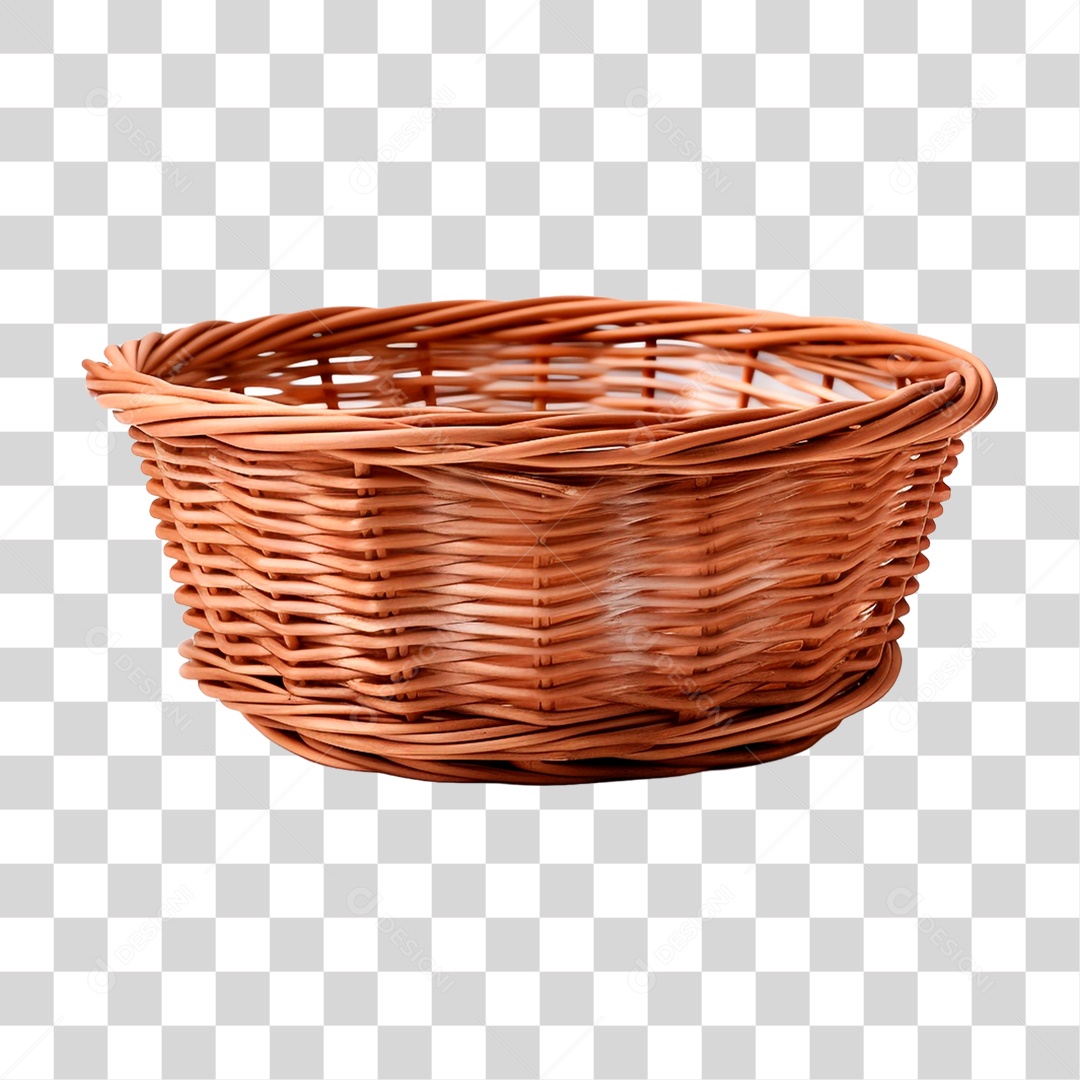 Cesta Artesanal PNG Transparente