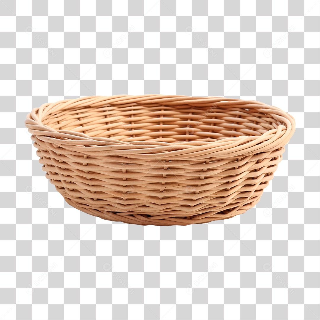 Cesta Artesanal PNG Transparente