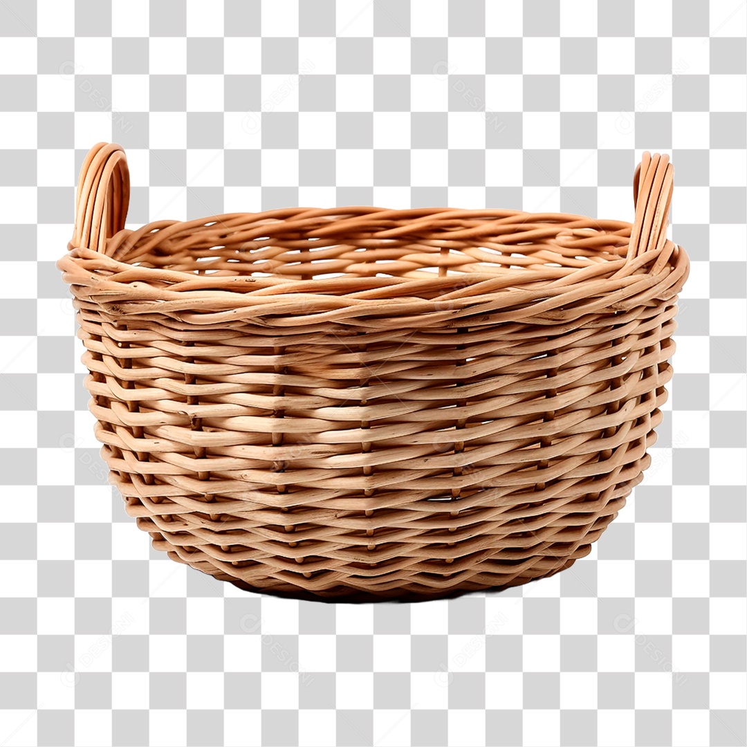 Cesta Artesanal PNG Transparente