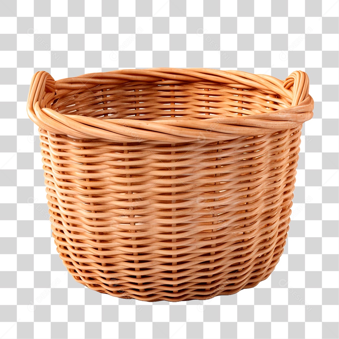 Cesta de Vime PNG Transparente