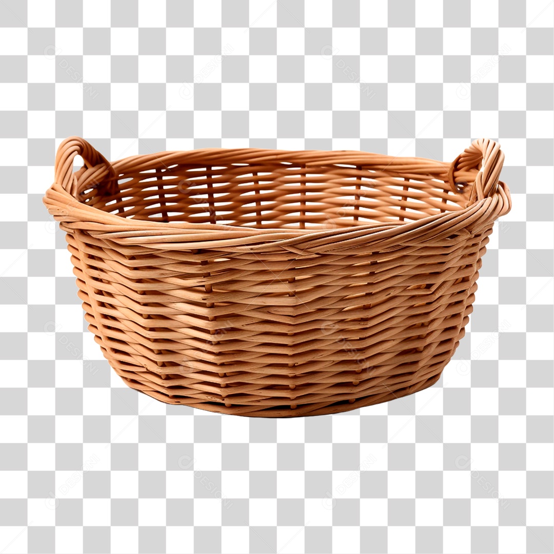 Cesta de Vime PNG Transparente