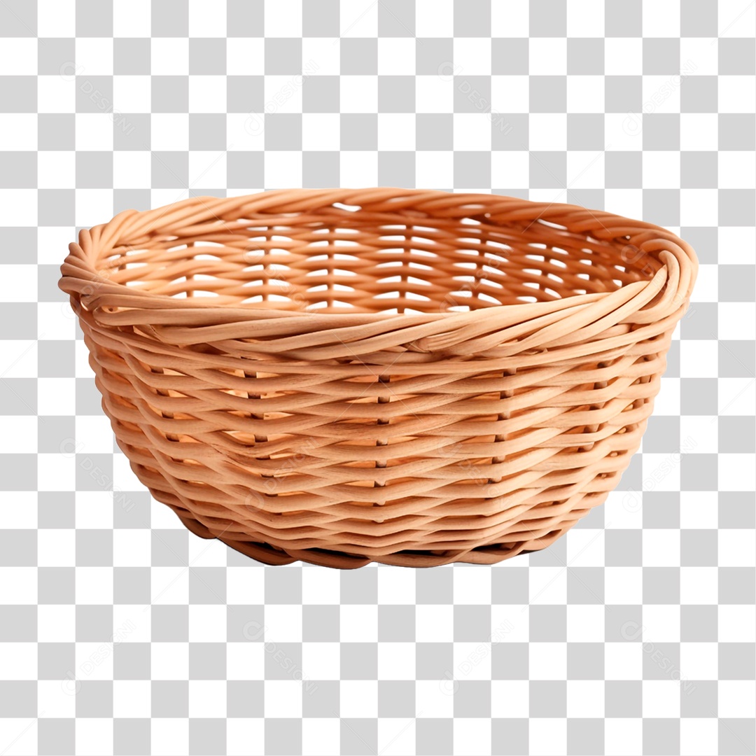 Cesta de Vime PNG Transparente
