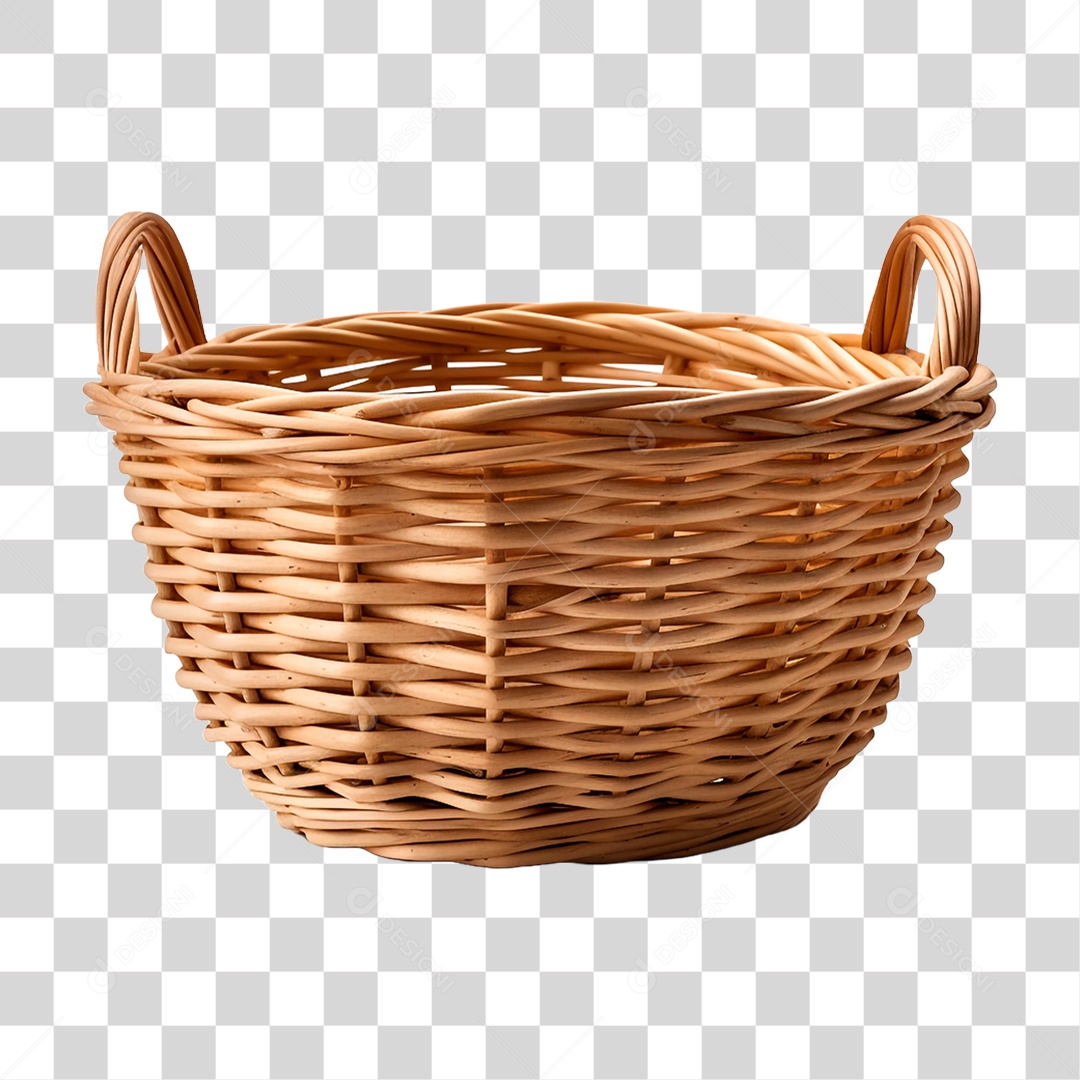 Cesta de Vime PNG Transparente