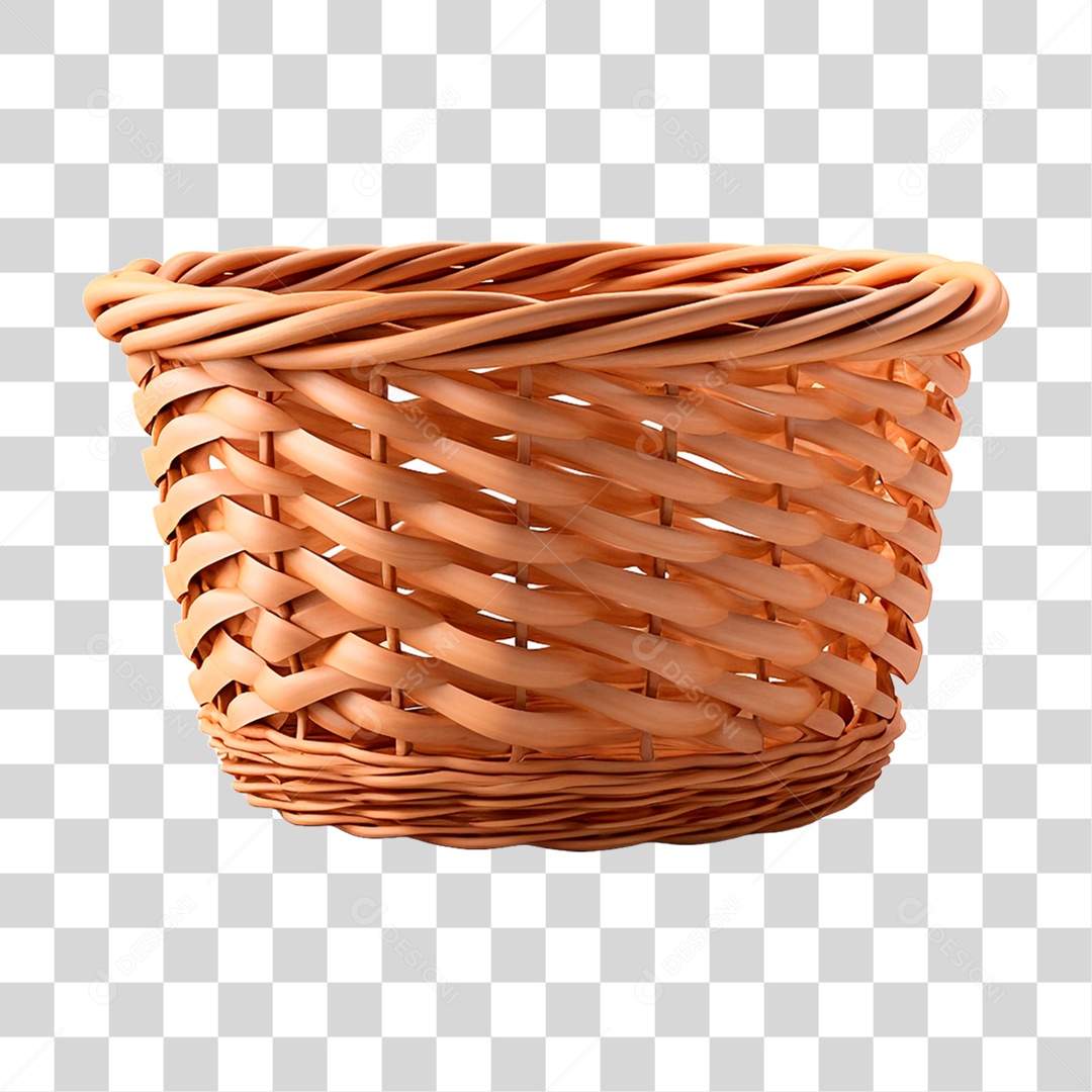 Cesta de Vime PNG Transparente