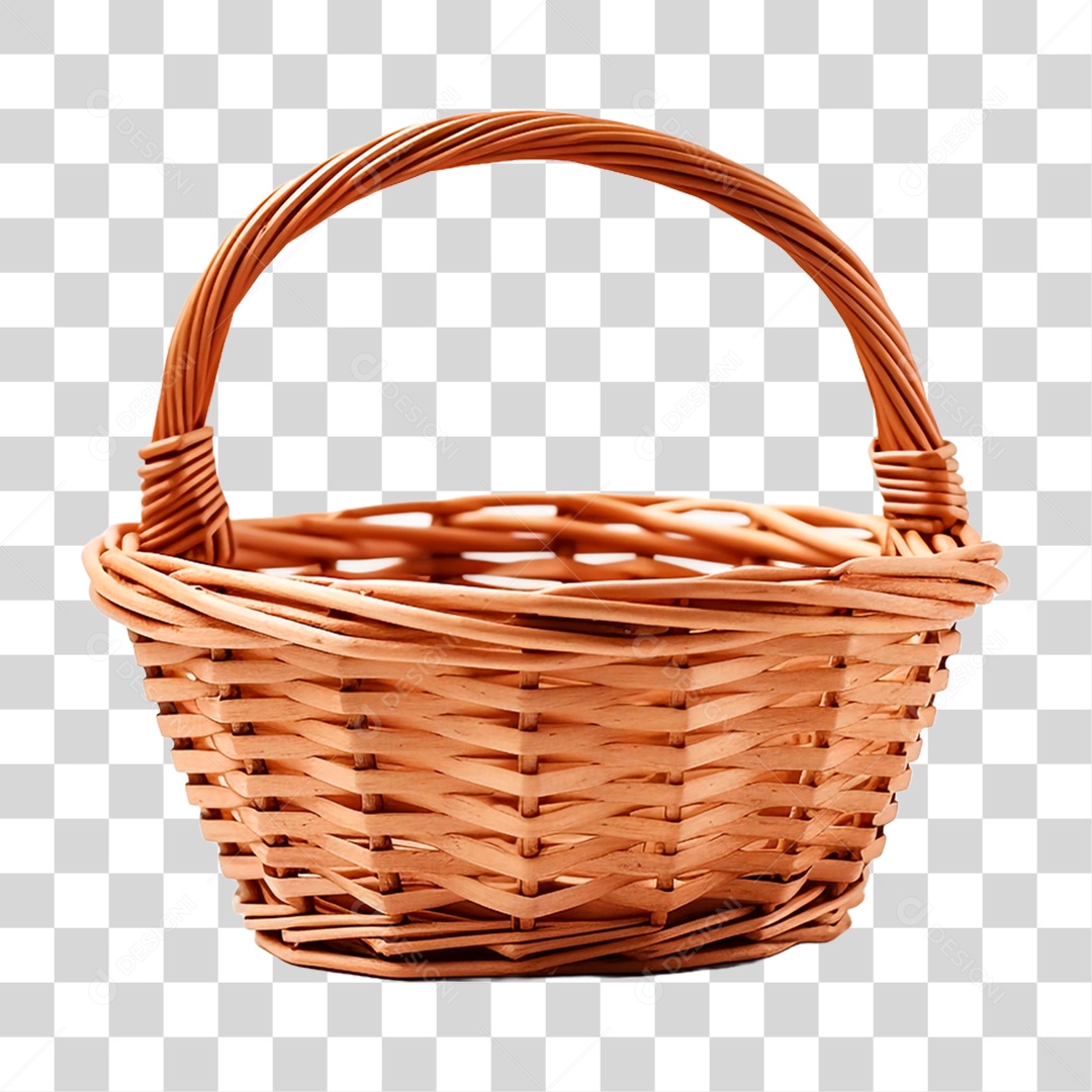 Cesta de Vime PNG Transparente