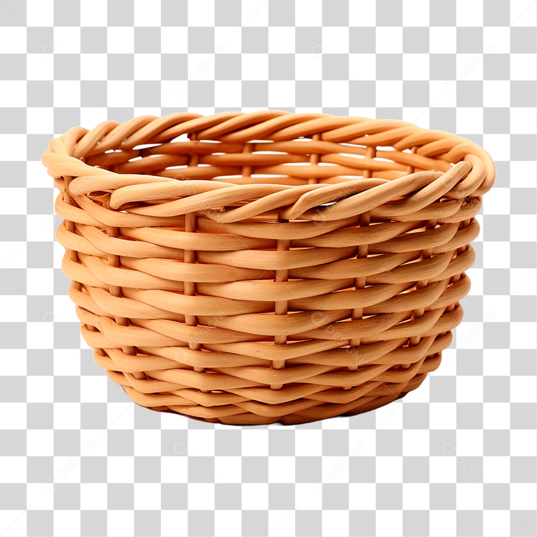 Cesta de Vime PNG Transparente