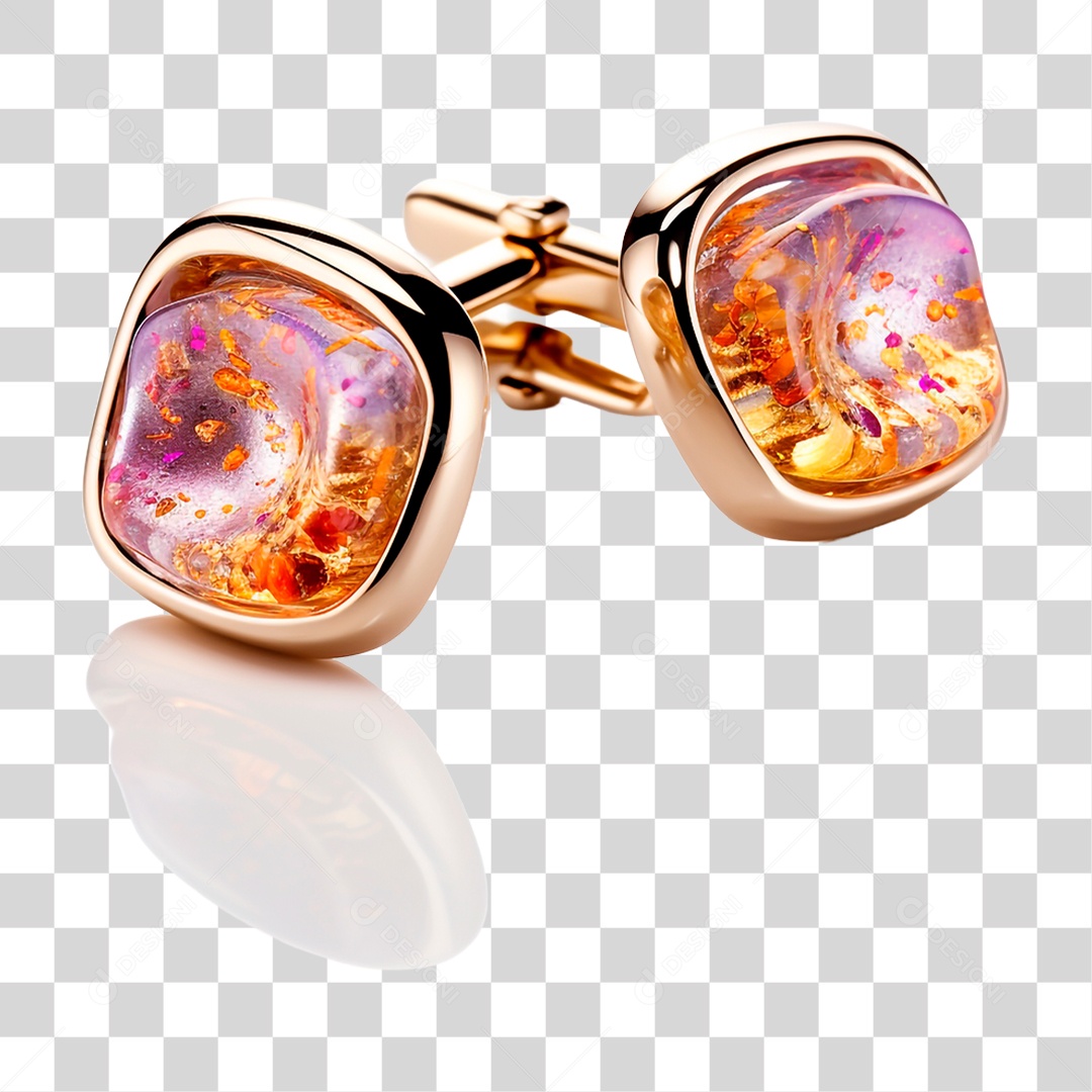 Par de Abotoaduras PNG Transparente