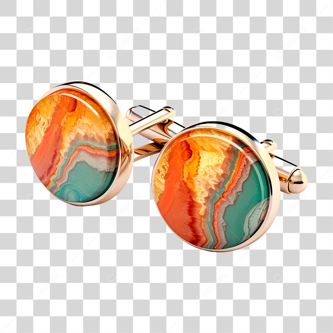 Par de Abotoaduras PNG Transparente