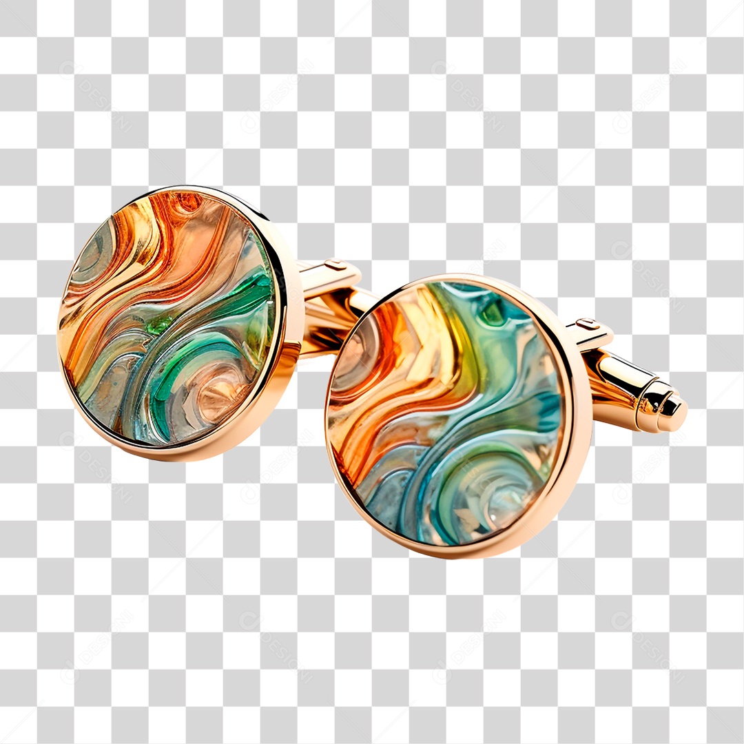 Par de Abotoaduras PNG Transparente