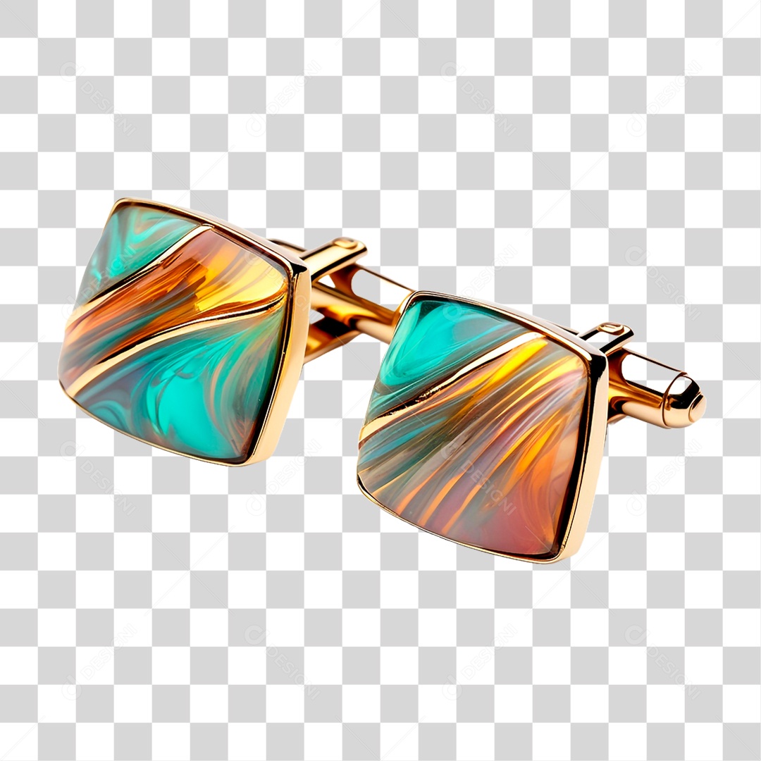 Par de Abotoaduras PNG Transparente