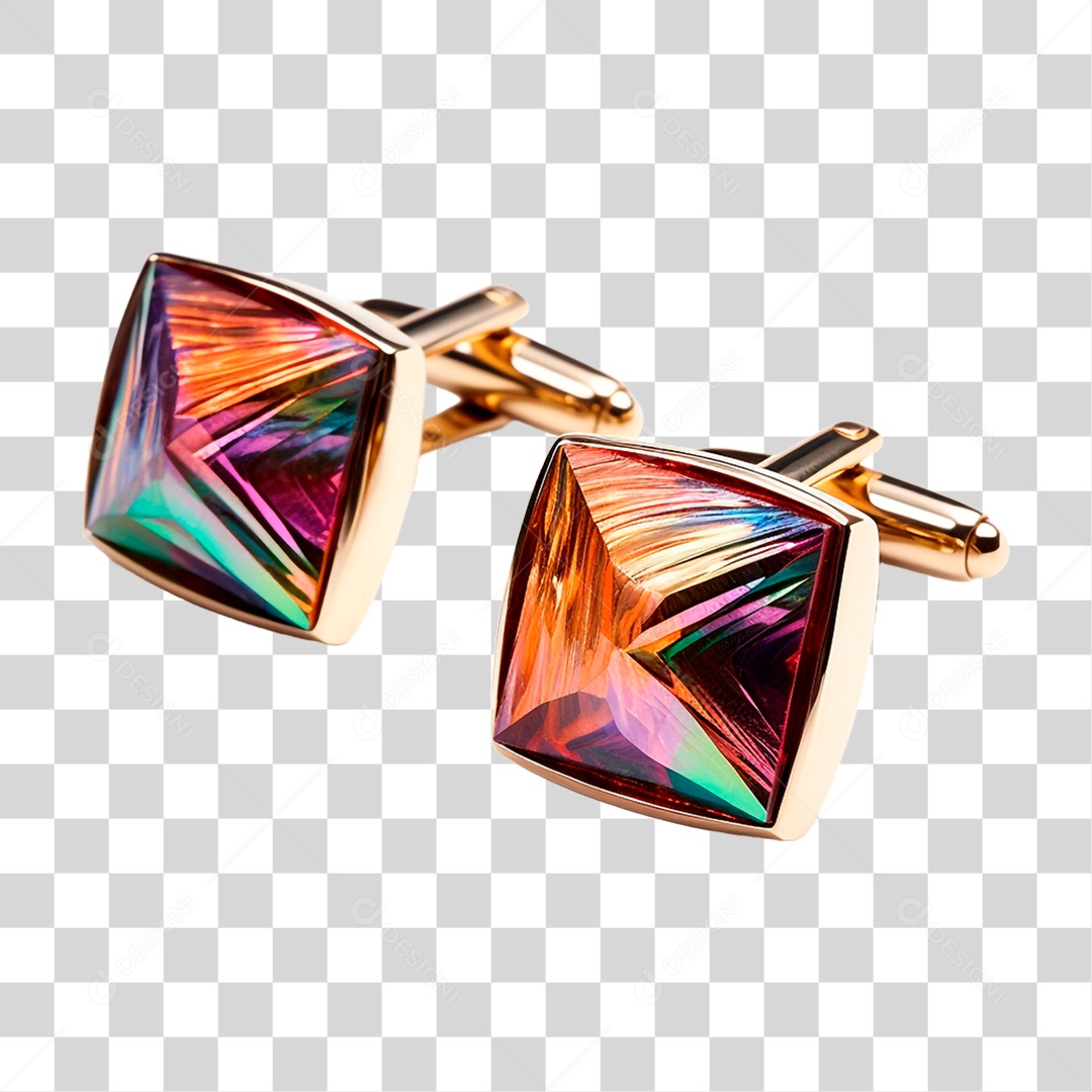 Par de Abotoaduras PNG Transparente