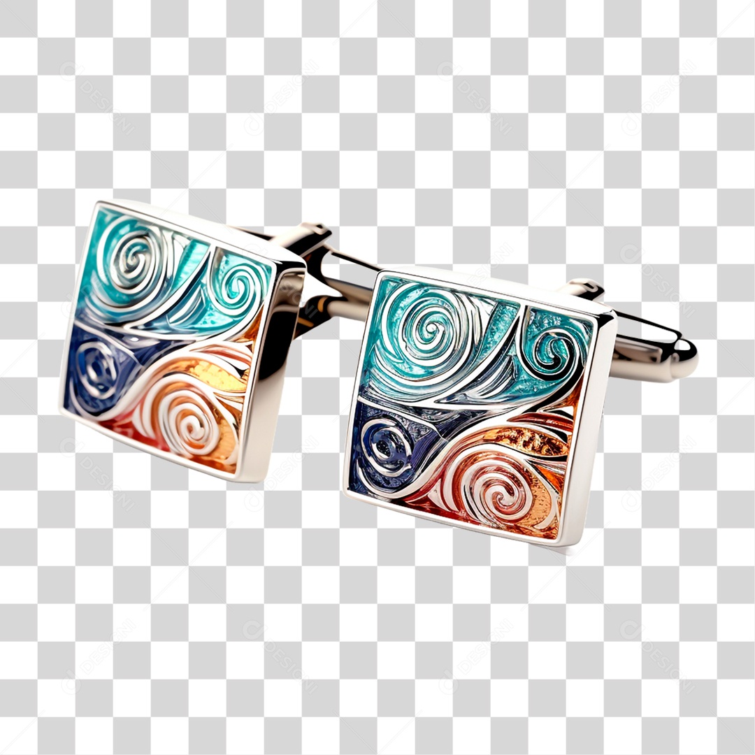 Par de Abotoaduras PNG Transparente