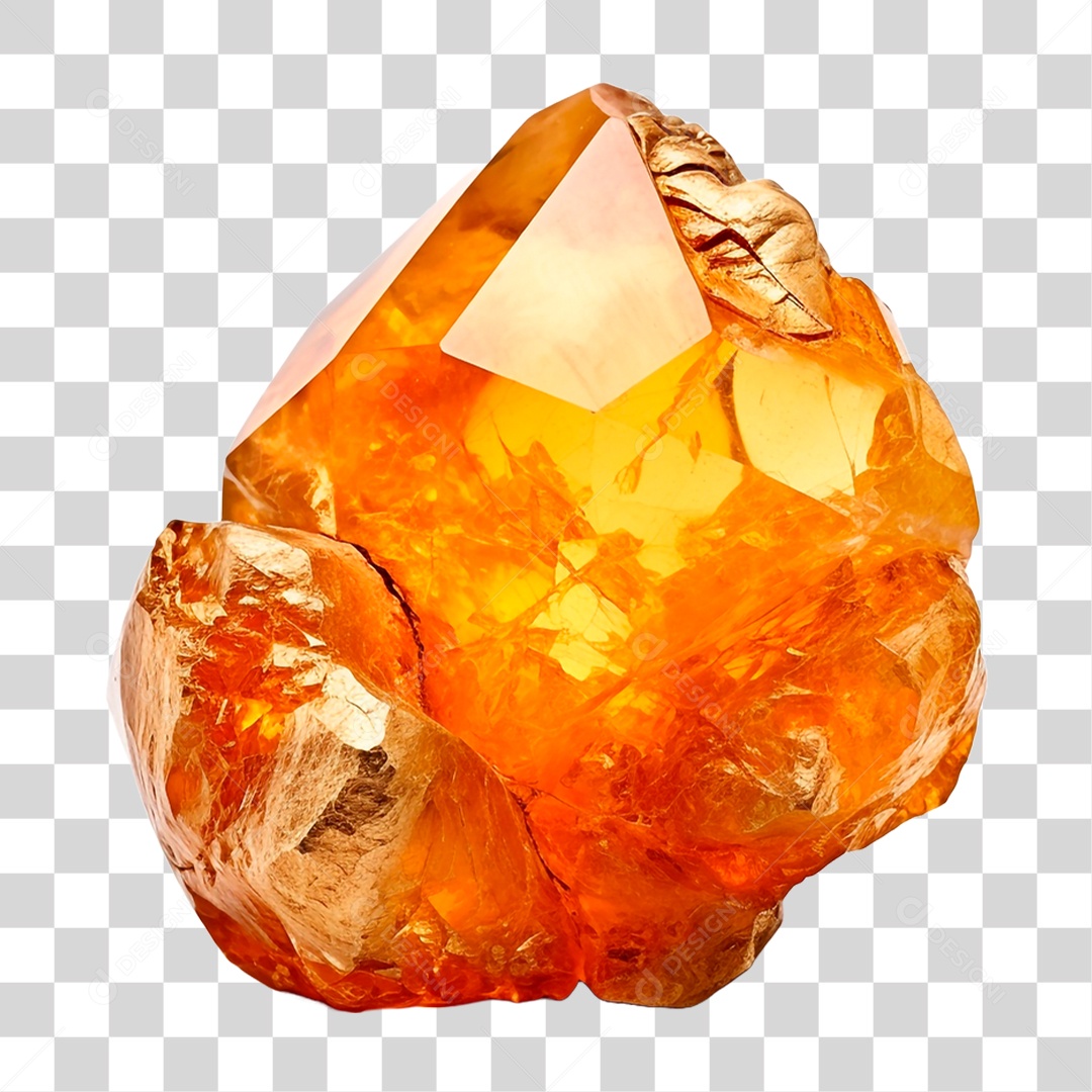 Cristal de Citrino PNG Transparente