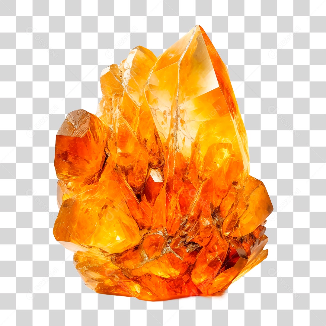 Cristais de Citrino PNG Transparente