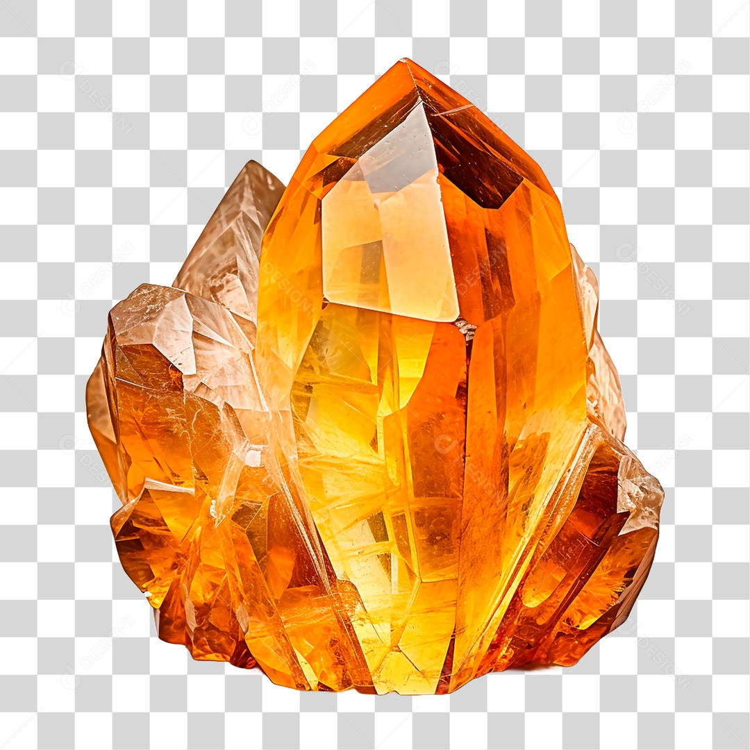 Cristais de Citrino PNG Transparente