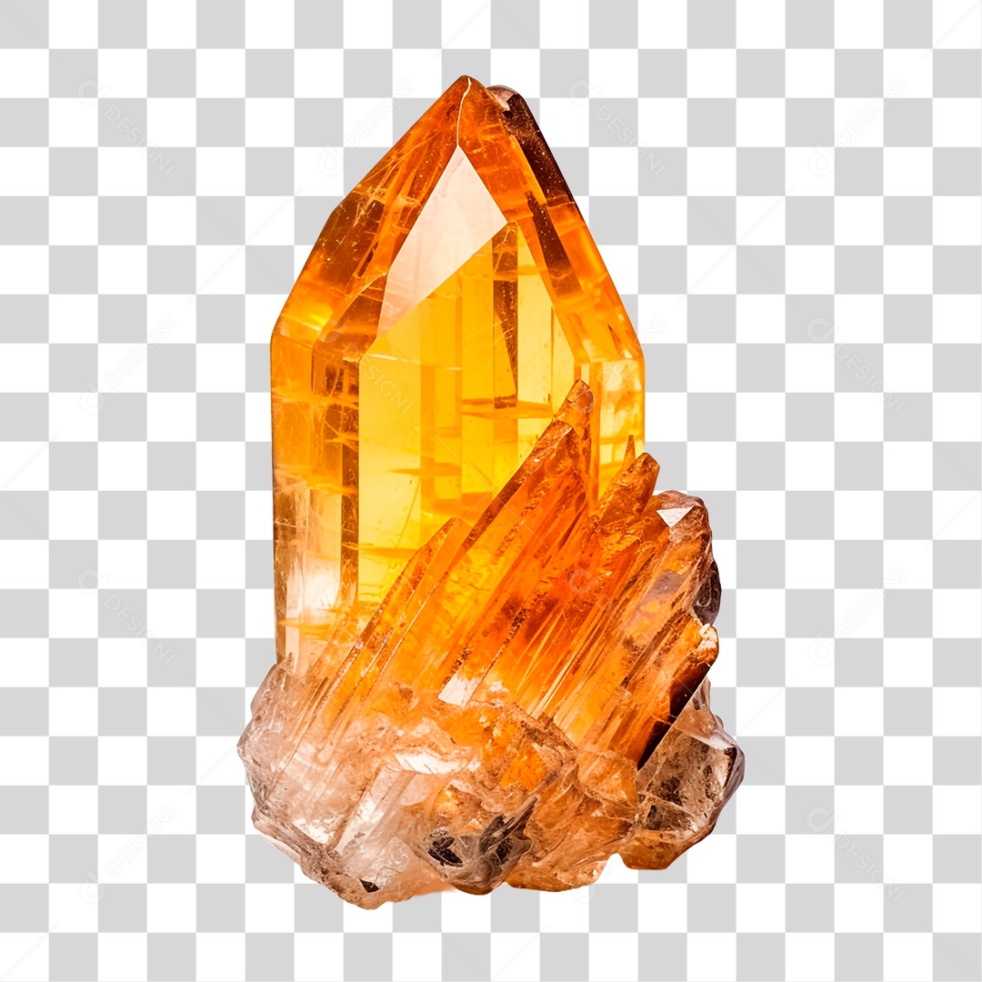 Cristais de Citrino PNG Transparente