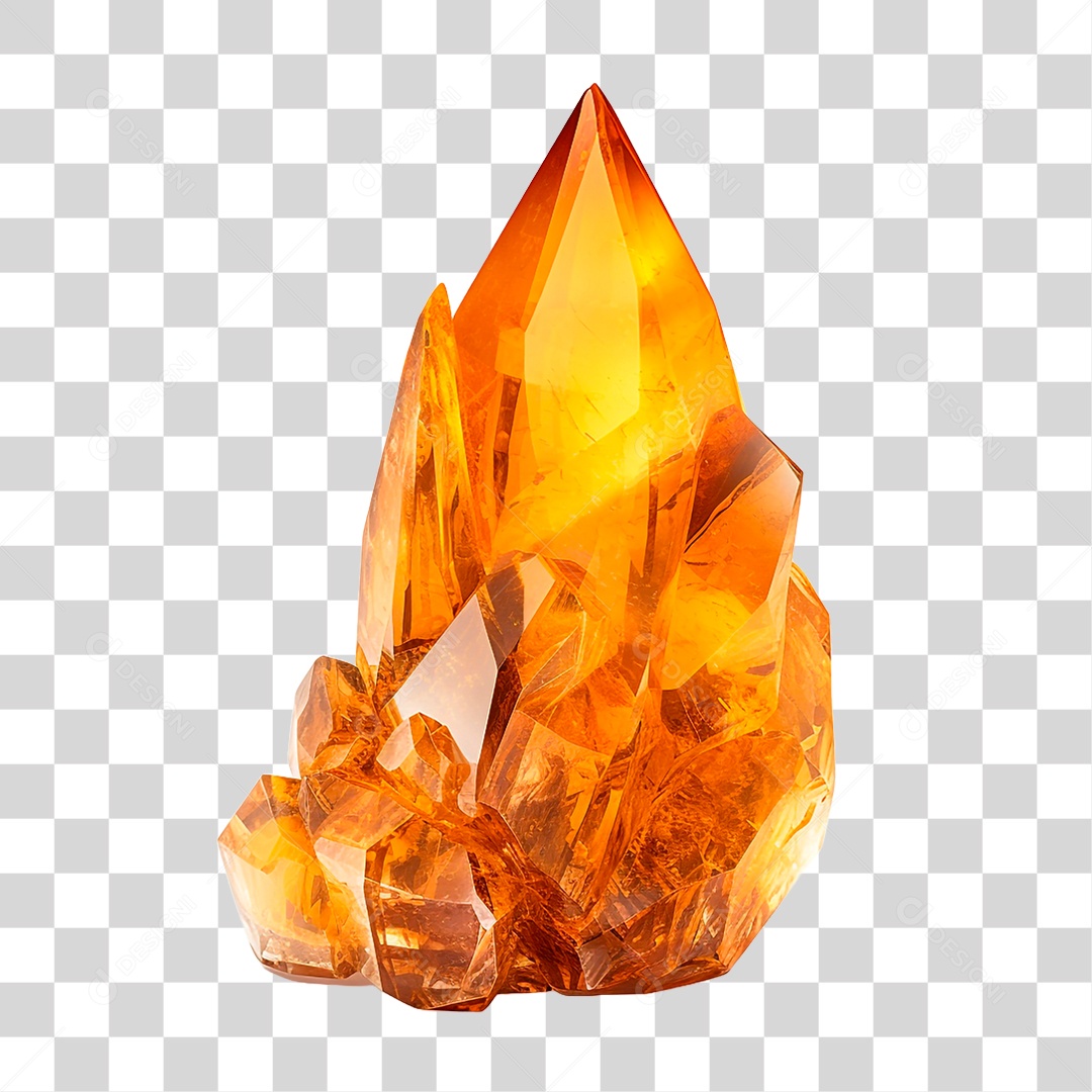 Cristais de Citrino PNG Transparente