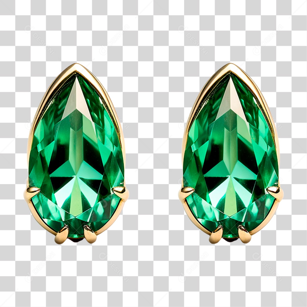 Brinco de Pedra Preciosas PNG Transparente