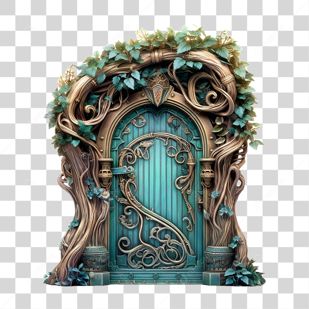 Porta de Madeira PNG Transparente