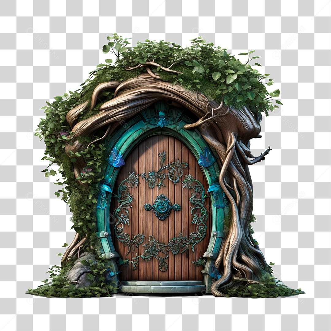 Porta de Madeira PNG Transparente