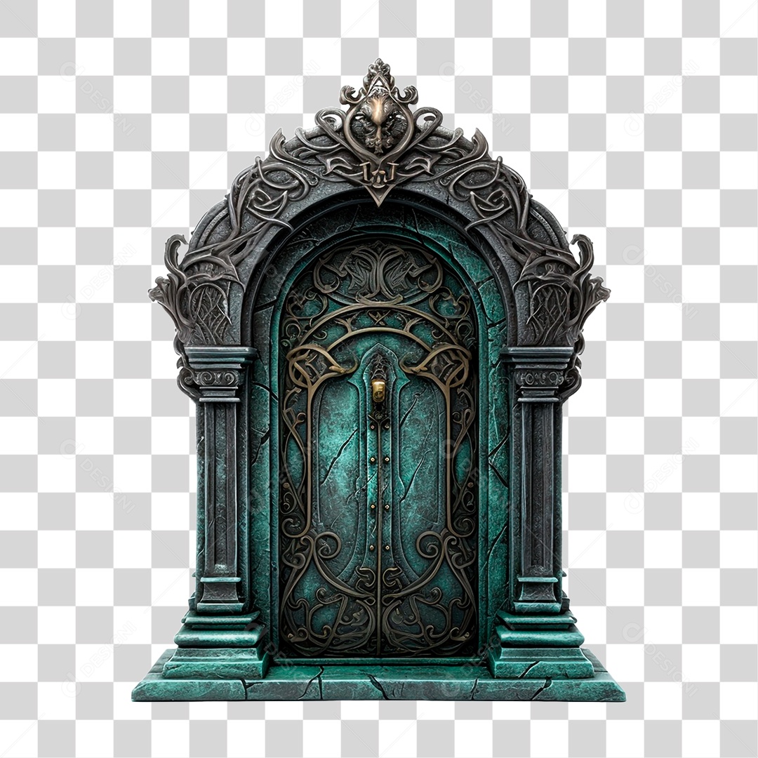 Porta Antiga PNG Transparente