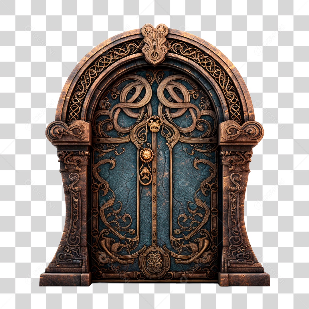 Porta de Madeira PNG Transparente