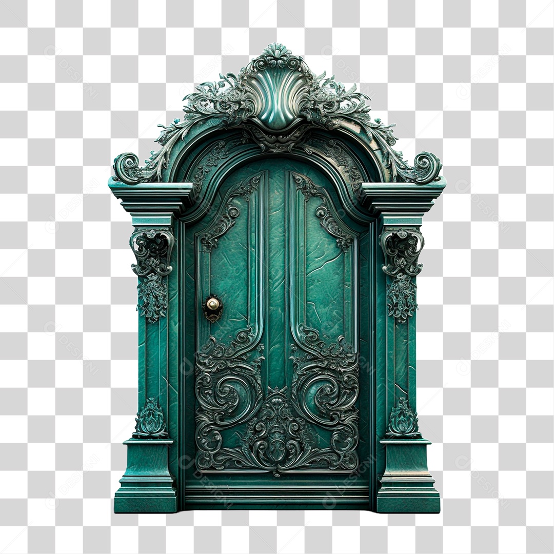 Porta Antiga PNG Transparente