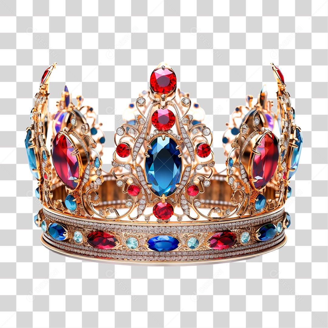 Coroa Dourada PNG Transparente