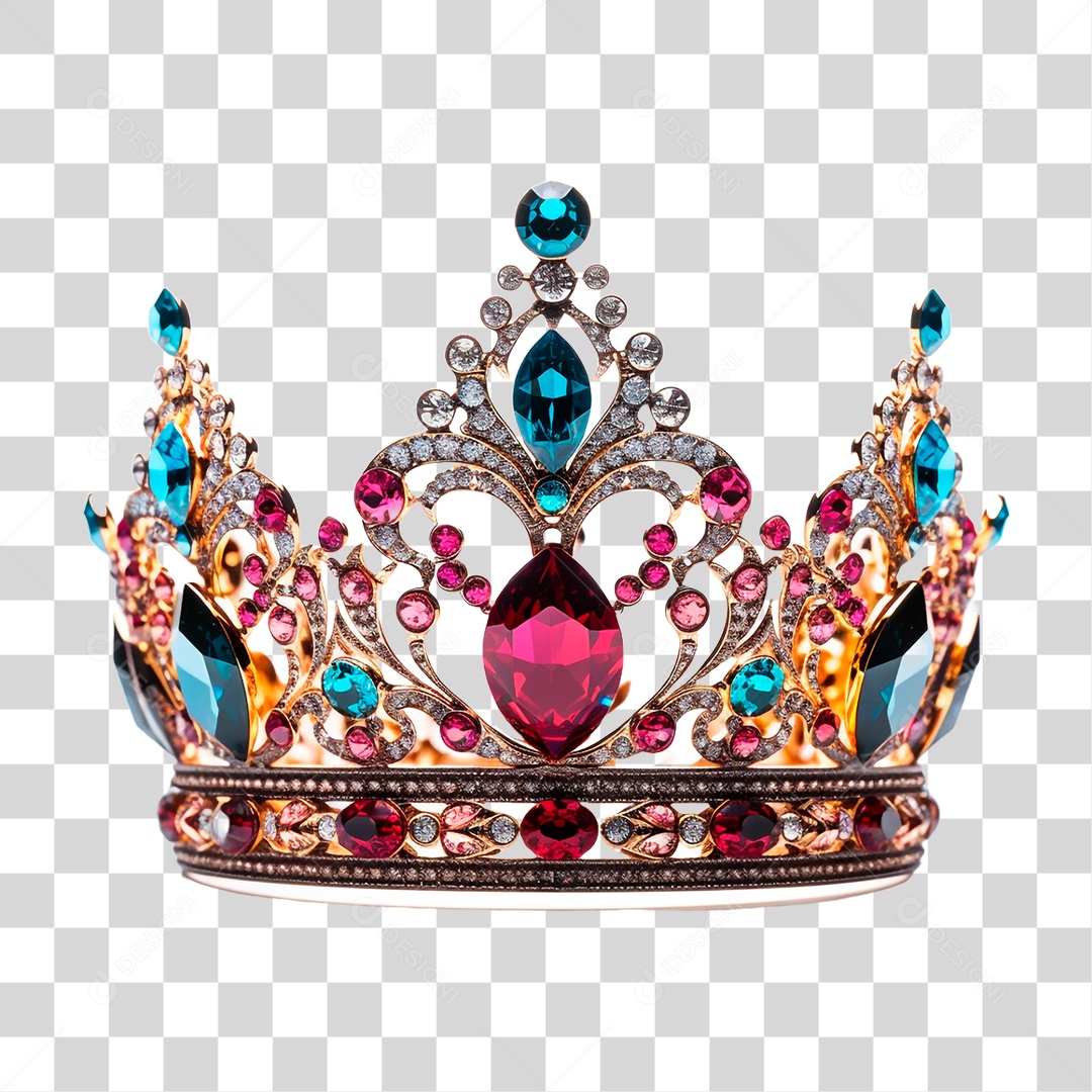 Coroa Dourada PNG Transparente