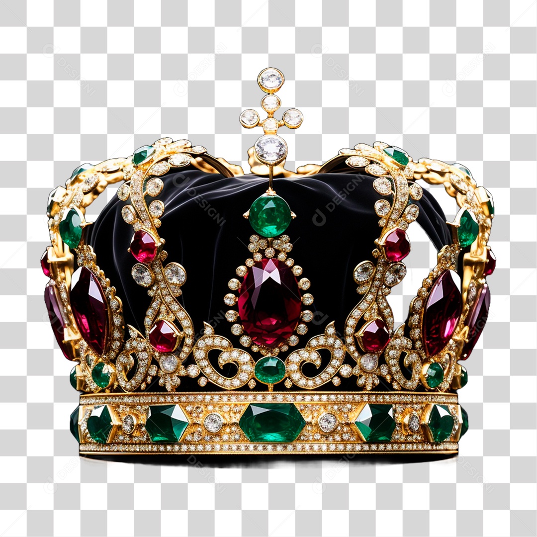 Coroa Dourada PNG Transparente
