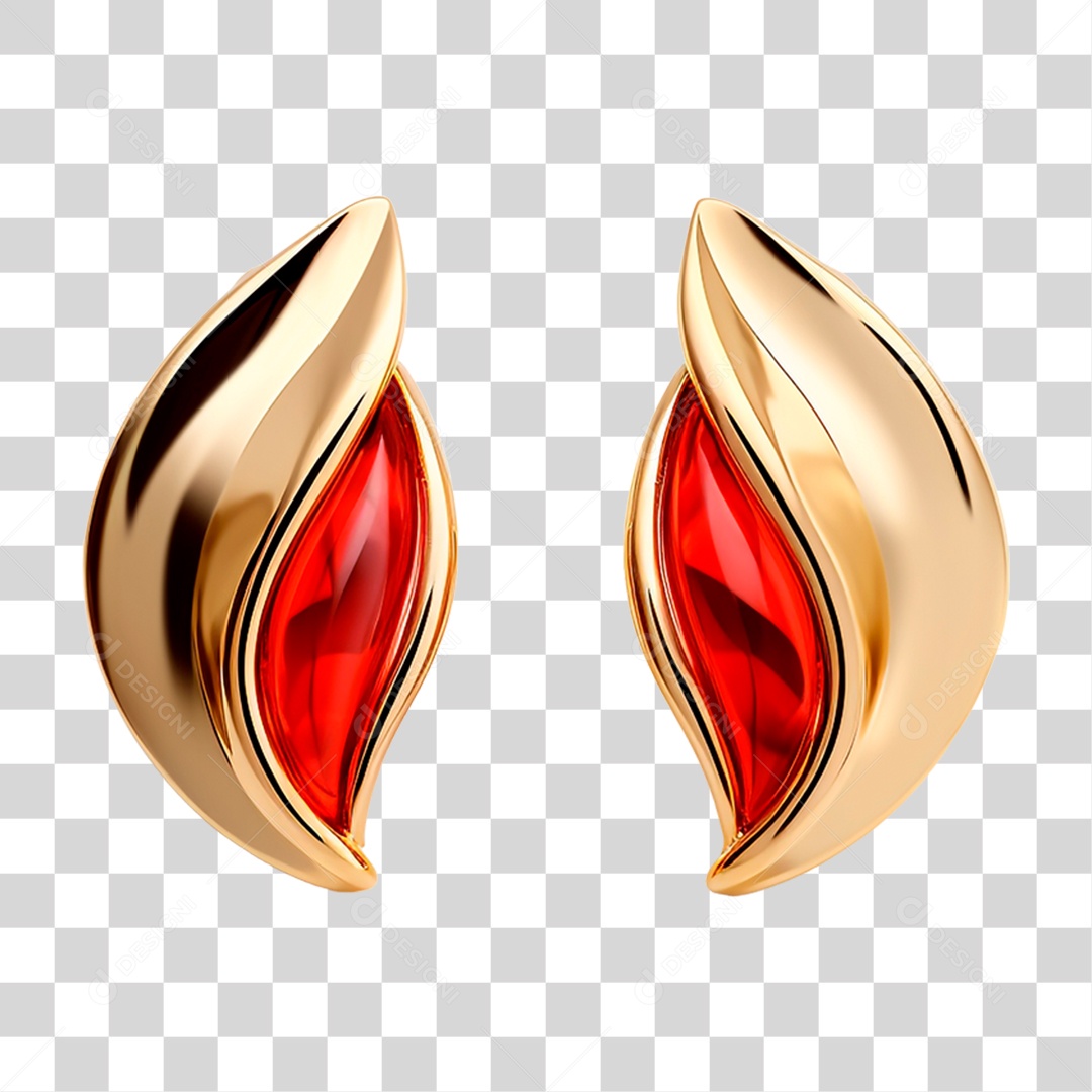 Brinco de Esmeralda PNG Transparente