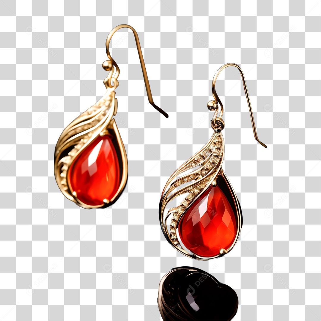 Brinco de Esmeralda PNG Transparente