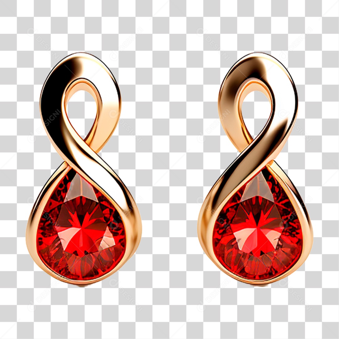 Brinco de Esmeralda PNG Transparente