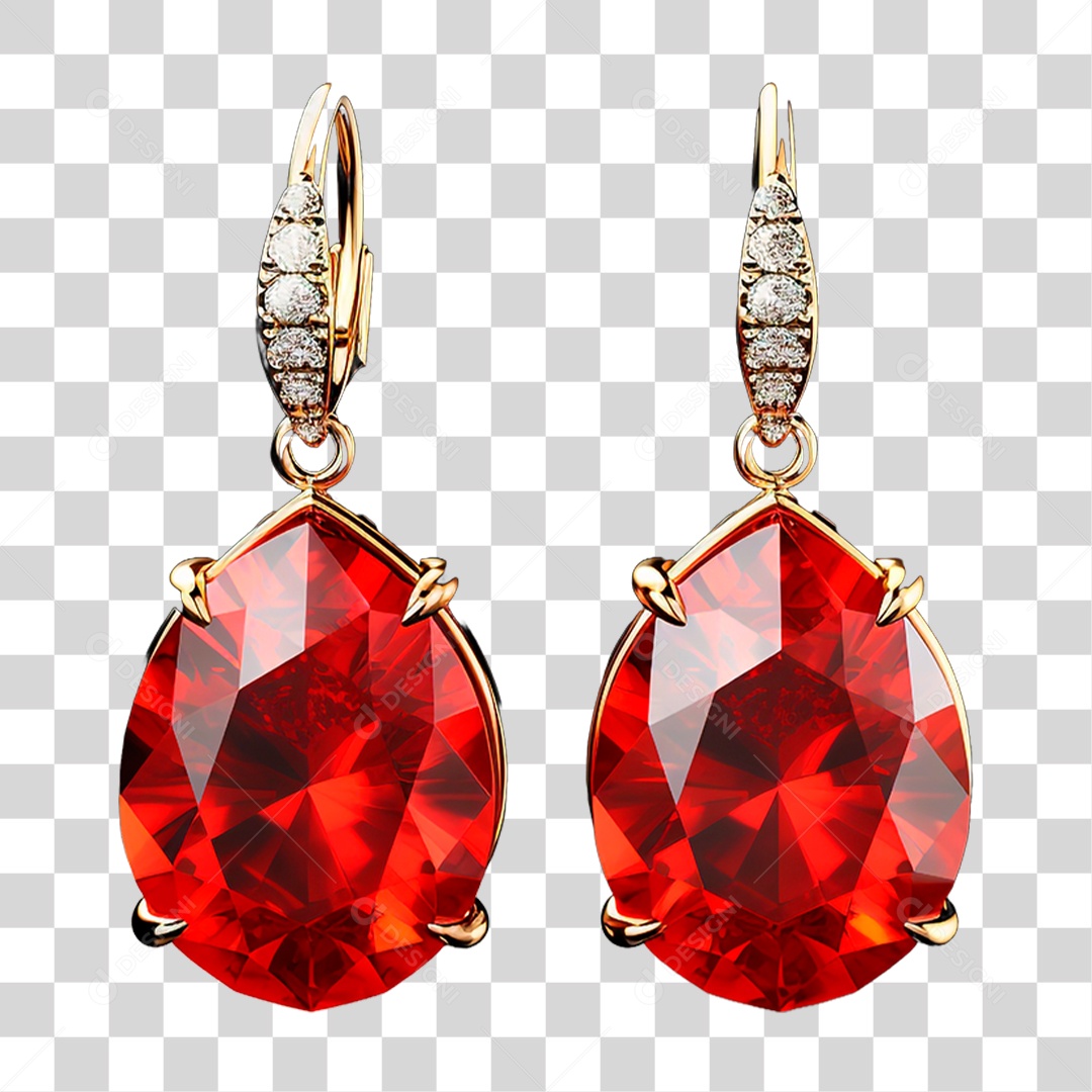 Brinco de Esmeralda PNG Transparente